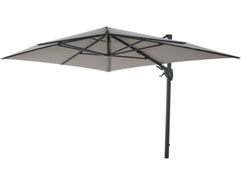 Siena Garden Ampelschirm Pino N+ 350 x 260cm taupe meliert
