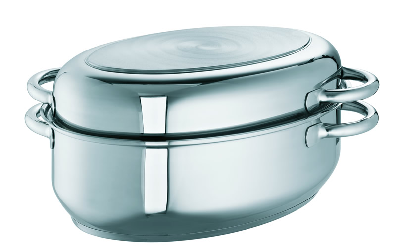 SUS Multi-Bräter Oval Edelstahl 30,0 cm ca.4,5 l