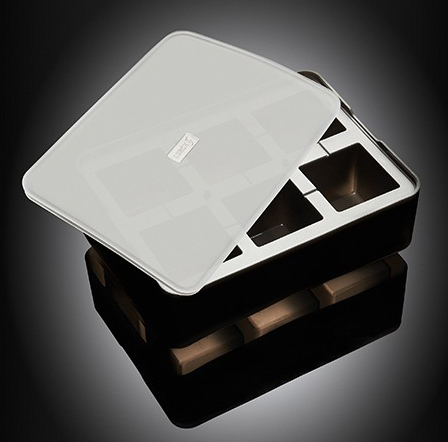Lurch Flexiform Ice Former Würfel 5 x 5 cm schwarz transparent