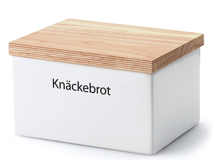 Continenta Vorratsdose aus Keramik mit Holzdeckel 17,5 cm