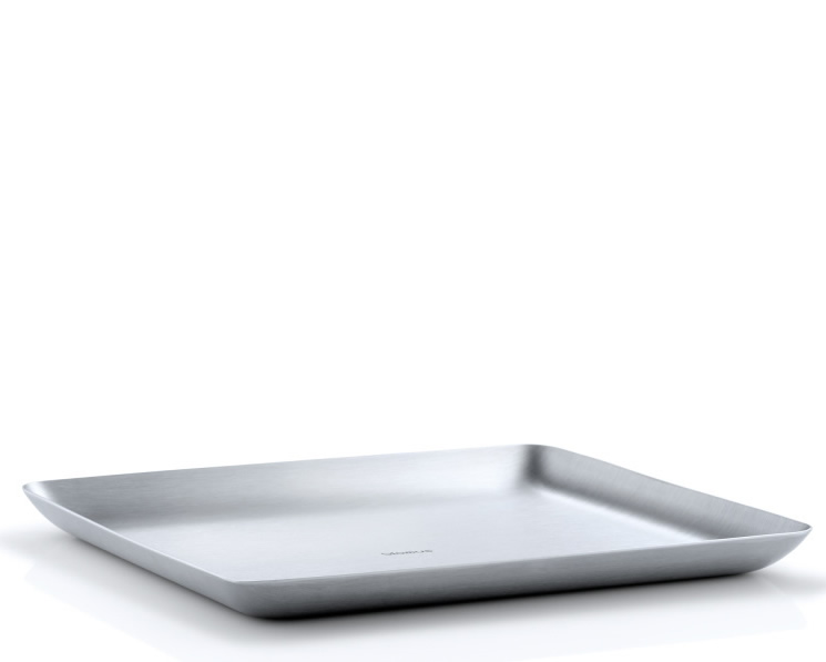 Blomus Basic Tablett Edelstahl matt 17,0 x 20,0 cm