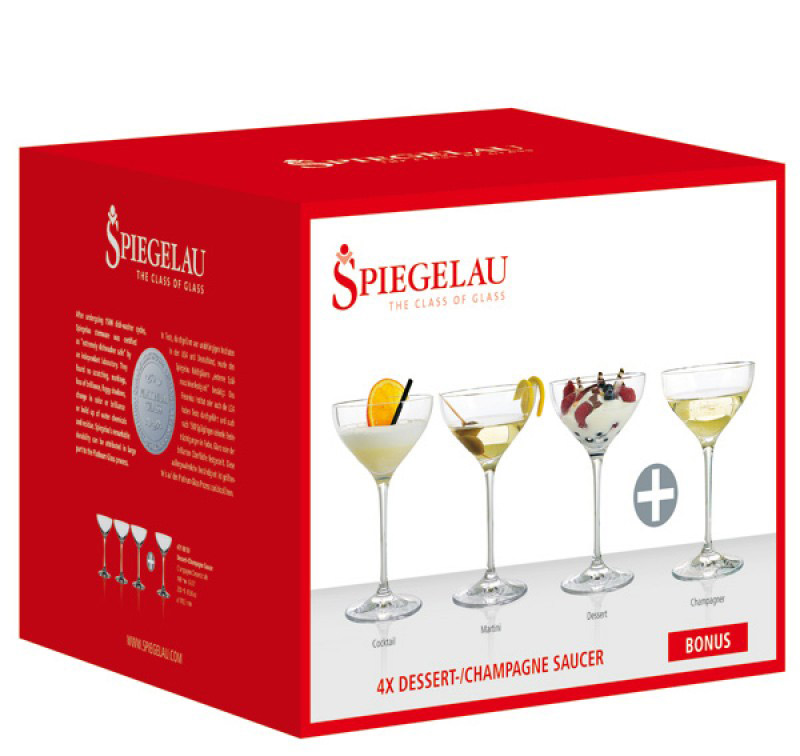 Spiegelau Spiegelau Dessert-/Champagnerschalen Bonus Pack 3 & 1, 4er-Set