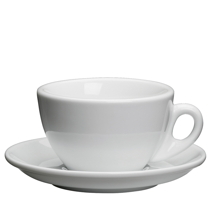 Cilio Cappuccinotasse Roma weiß 0,1 L