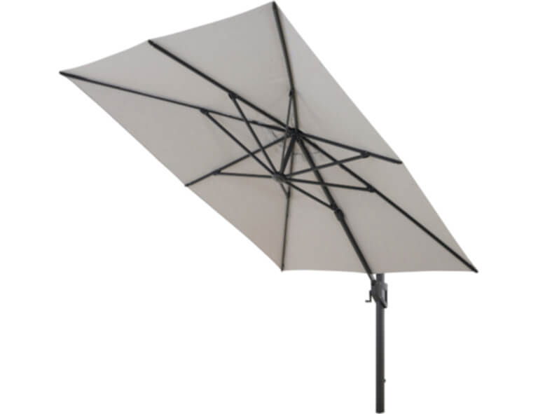 Siena Garden Ampelschirm Pino N+ 310 x 210cm grau meliert