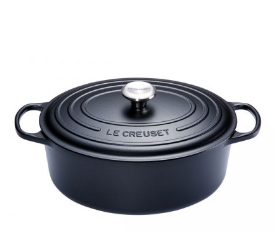 Le Creuset Bräter oval 31 cm schwarz