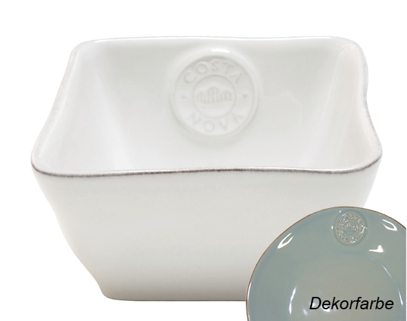 Costa Nova türkis kleine Auflaufform quadratisch 12 cm