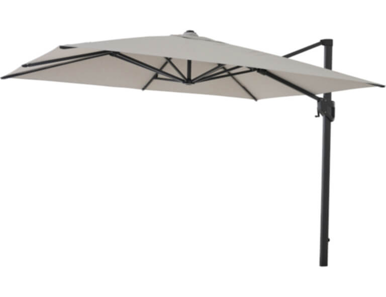 Siena Garden Ampelschirm Pino N+ 310 x 210cm grau meliert