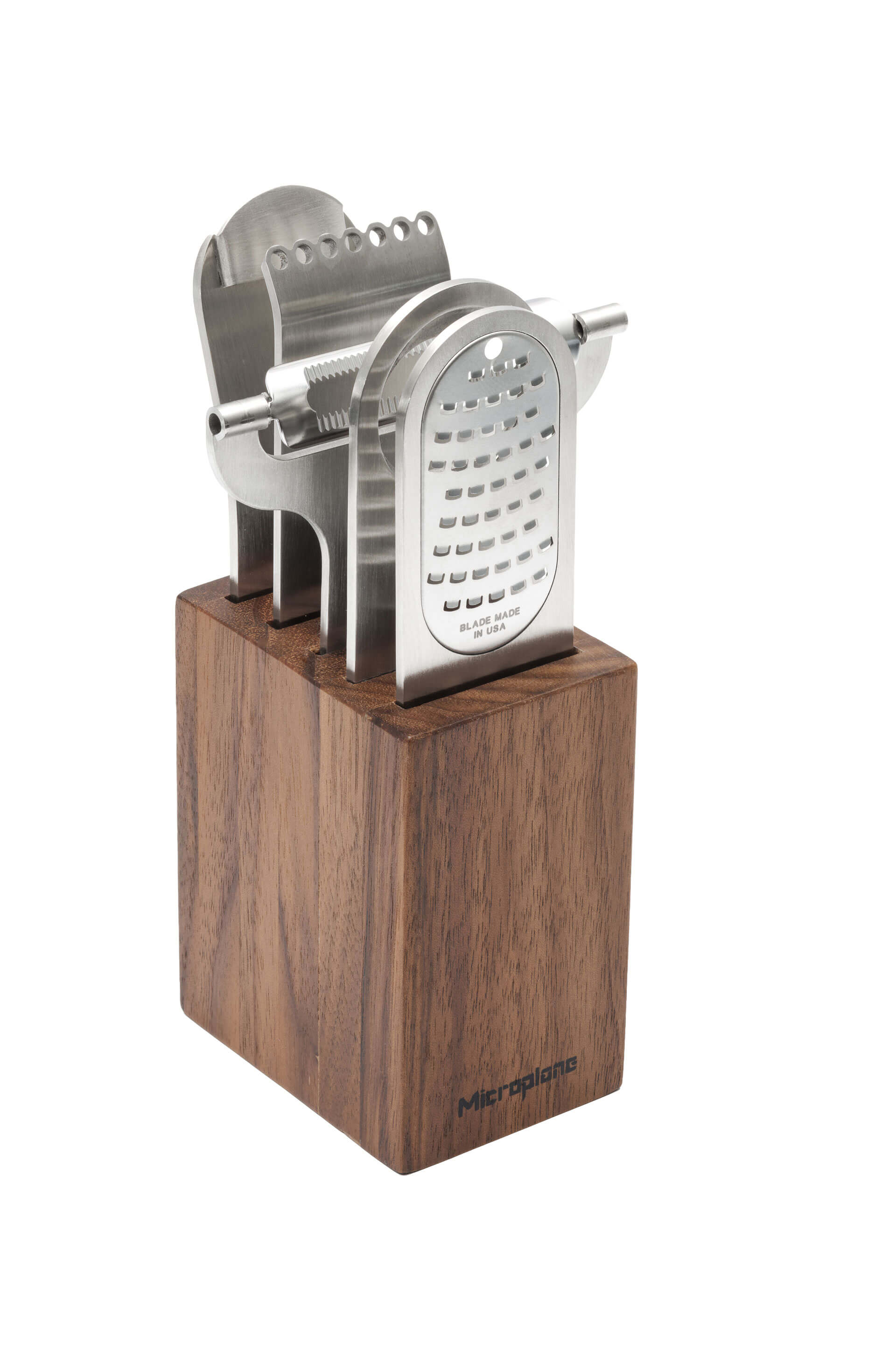 Microplane Barwerkzeug-Set, Style Line, Walnuss
