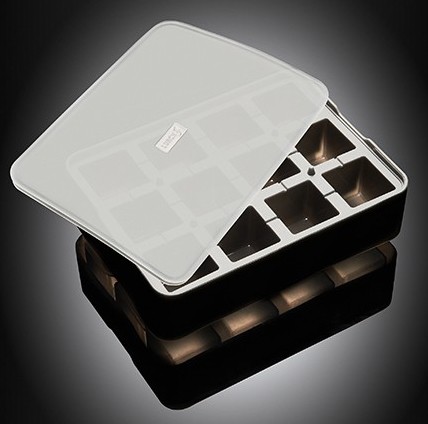 Lurch Flexiform Ice Former Würfel 4 x 4 cm schwarz transparent
