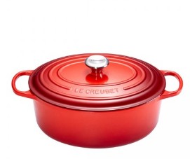 Le Creuset Bräter oval 31 cm kirschrot