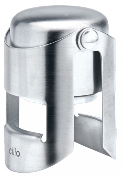 Cilio Champagnerflaschenverschluss Edelstahl poliert