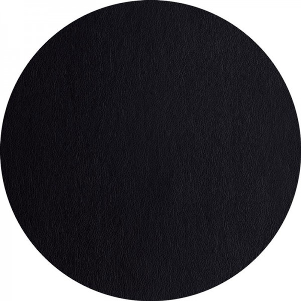 ASA Tischset rund 38 cm Lederoptik schwarz