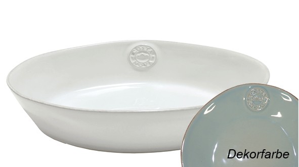 Costa Nova türkis Auflaufform oval 30 cm